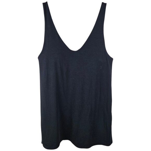 Athleta‎ Tank Top Built in Bra Black Workout Top V-Neck Shirt Women Size Small - Picture 9 of 9